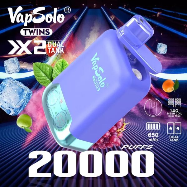 Vapsolo Dvyniai 20000 puffs Kategorijos Miniatiūra